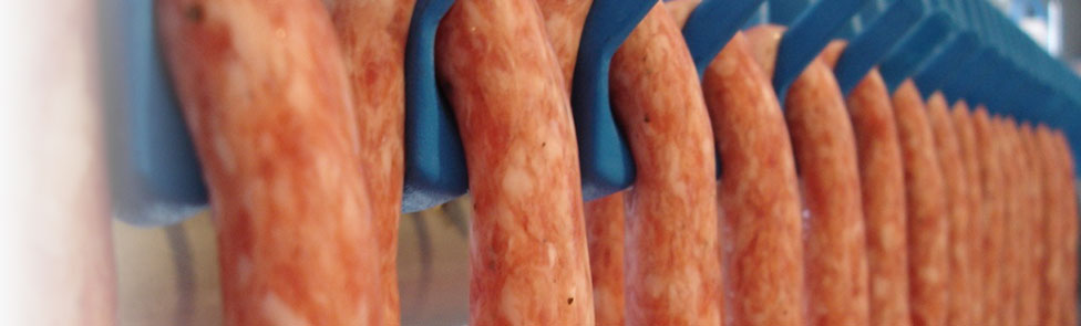 Alginate sausage systems